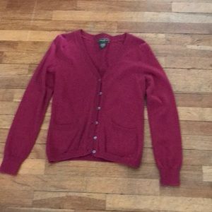 Eddie Bauer cashmere and cotton cardigan.
